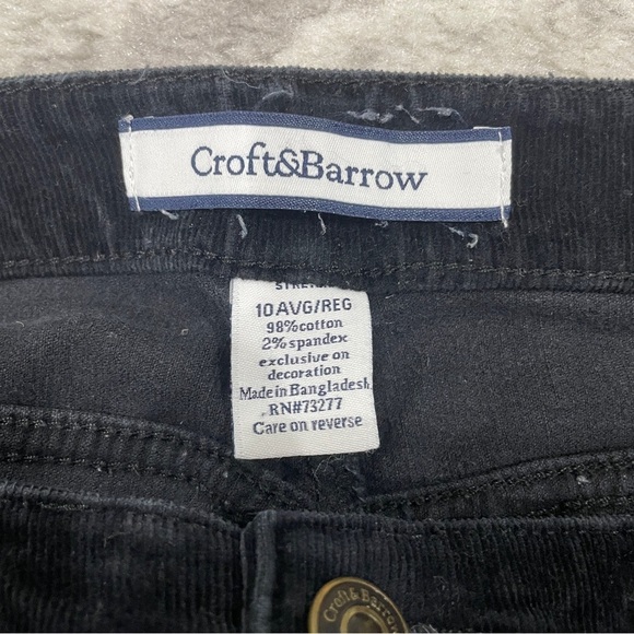 Croft & Borrow Black Corduroy Pants - Picture 6 of 10